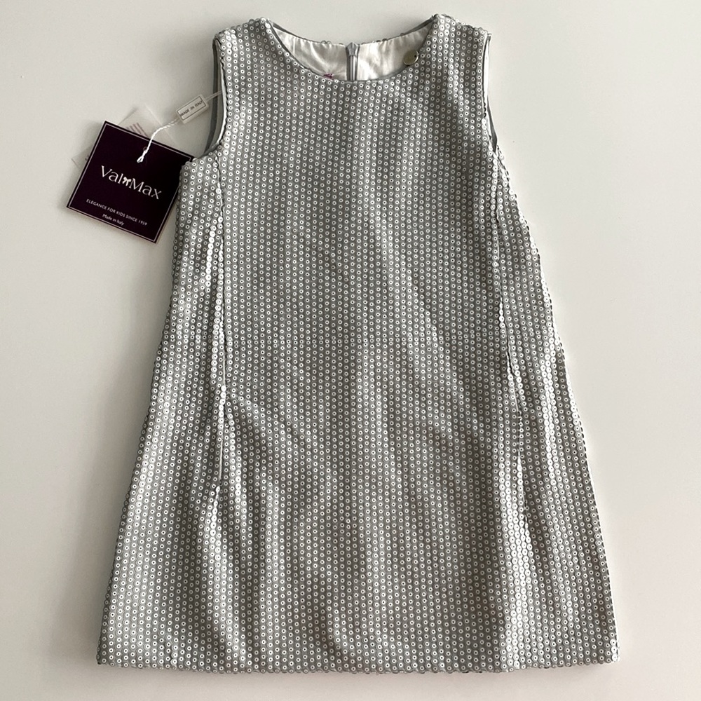 ValMax Girls Dress Light Gray New